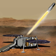 The Martian Ascent Vehicle blasting off with its cargo.